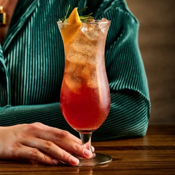 CRANBERRY POMEGRANATE FIZZ MOCKTAIL