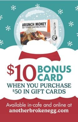 Another Broken Egg holiday Gift Card
